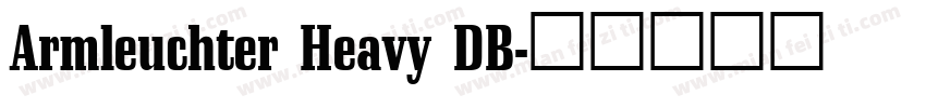 Armleuchter Heavy DB字体转换